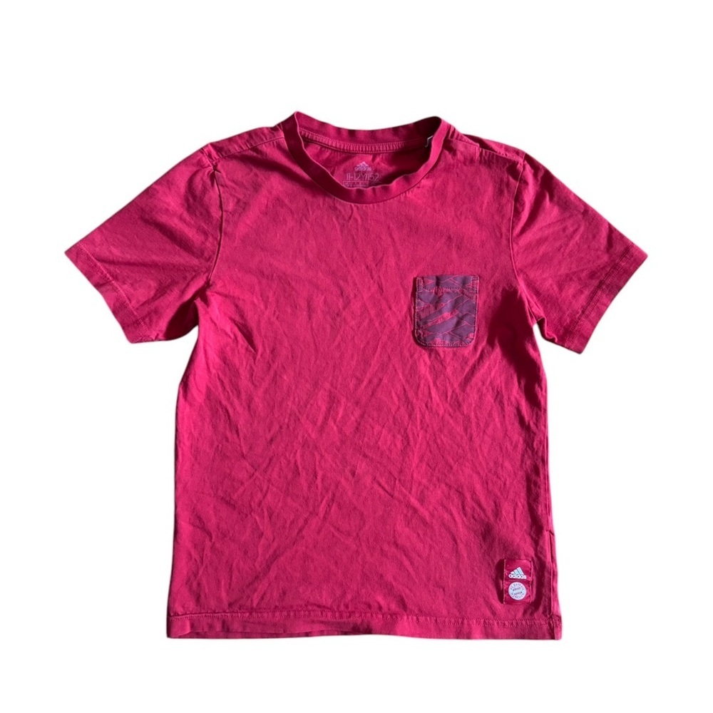 Adidas | Kids FC Bayern Munchen Red Short Sleeve Cotton T-Shirt, Medium